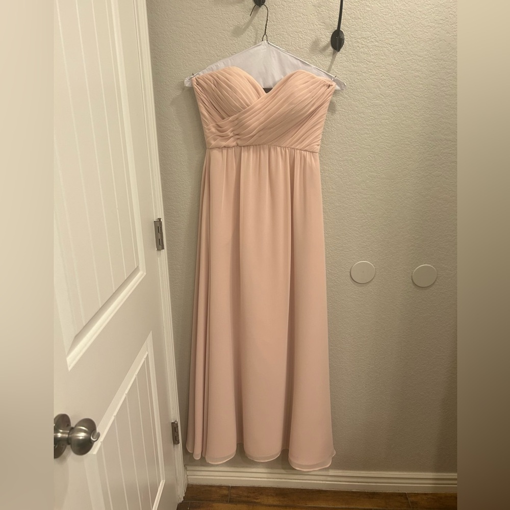 Kennedy blue light pink bridesmaid dress